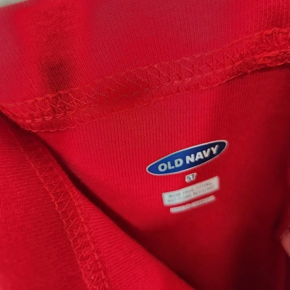 NWT Old Navy Pajama Pants Kids Unisex ‎ in Solid Red Size 5T